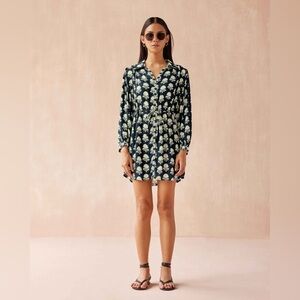 Omika Aria Button Down Mini Dress, size XS